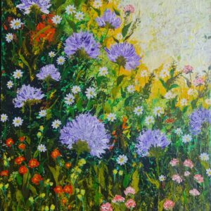 Wildflower Meadow – Acrylic Painting on Canvas